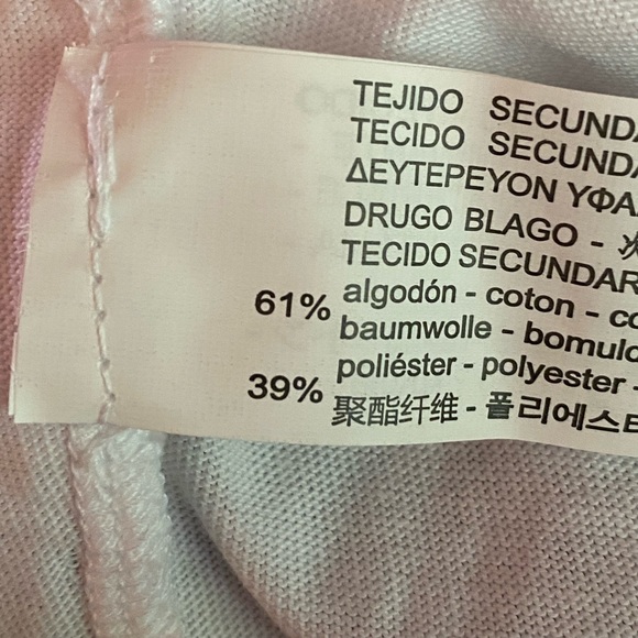 NWT. Zara White Contrast Striped Cropped T-Shirt. Size L. - Picture 8 of 9